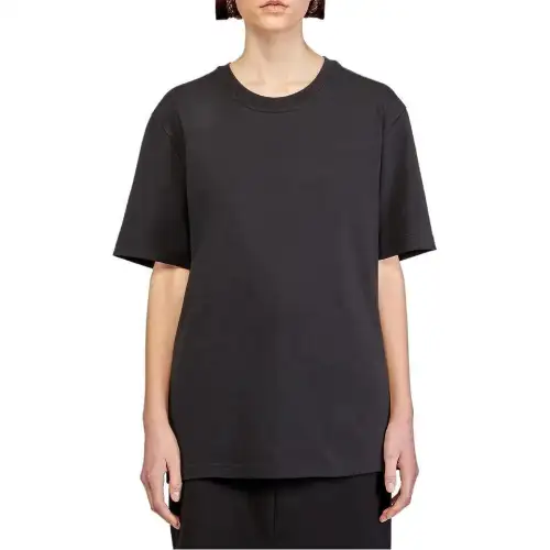 Bottega Veneta T Shirts Women's Black Crew Neck Moderate Straight Fit