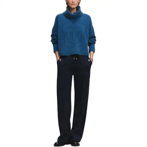 HERMES Cashmere Sweater Women's Blue
