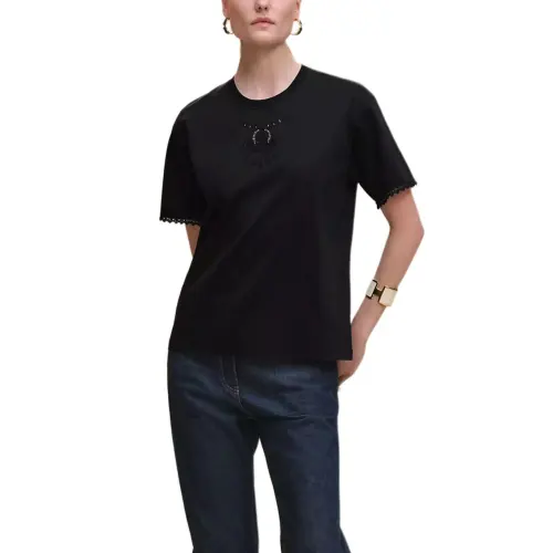 HERMES FW25 Regular T Shirt Women's Black