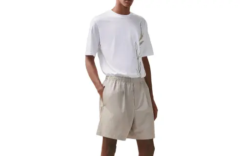 HERMES Casual Shorts Men's Lime Gray