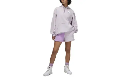 Jordan Flight Sports Shorts Women's Violet Moderate Knitted Shorts