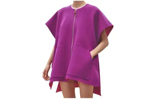 HERMES Cloaks Women's Purple Moderate