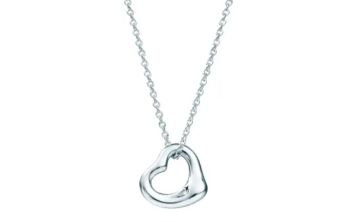 TIFFANY & CO. Pre Owned X Elsa Perreti 1980s Open Heart pendant Necklace