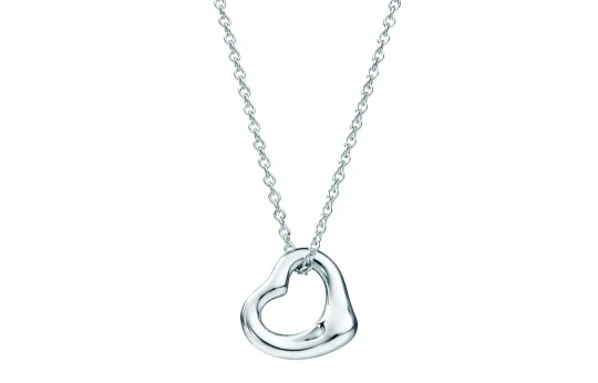 TIFFANY & CO. Pre Owned X Elsa Perreti 1980s Open Heart pendant Necklace