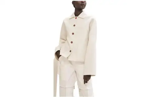HERMES Jackets & Coats Women's White