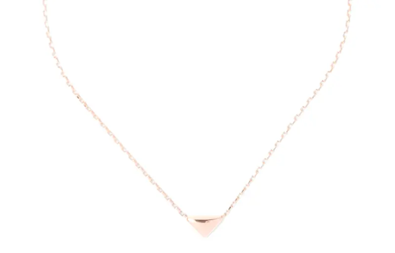 PRADA Necklaces Unisex Rose Gold