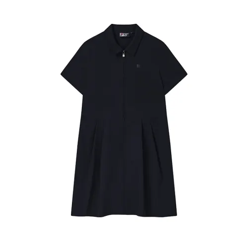 FILA WHITE Short Sleeved Dress Women's