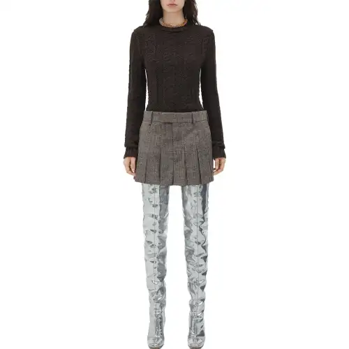 Bottega Veneta Casual Short Skirts Women's Umber