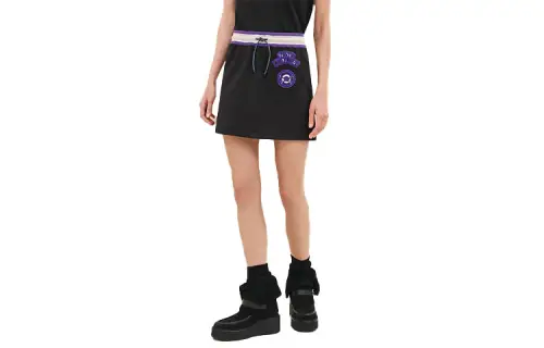 HERMES Casual Short Skirts Women's Black