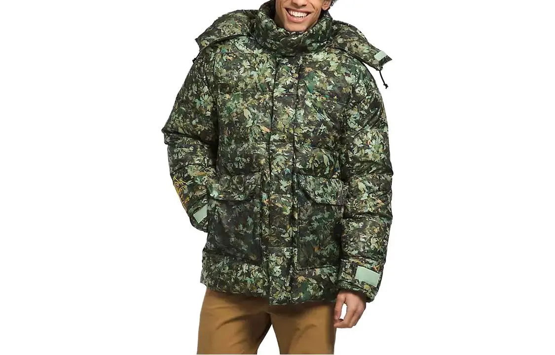 The North Face 73 leaf-print padded jacket