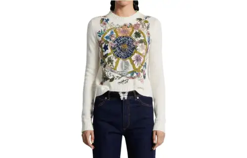 DIOR Cashmere Sweater Women's White