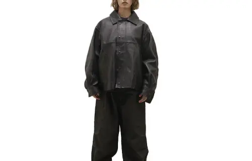 Converse TOKYO × Schott FW23 Leather Jacket Unisex Black