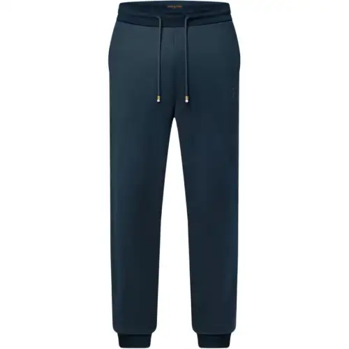 Lv Silk Blend Signature Track Pants