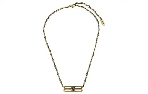 Balenciaga Brass Necklaces Men's Gold