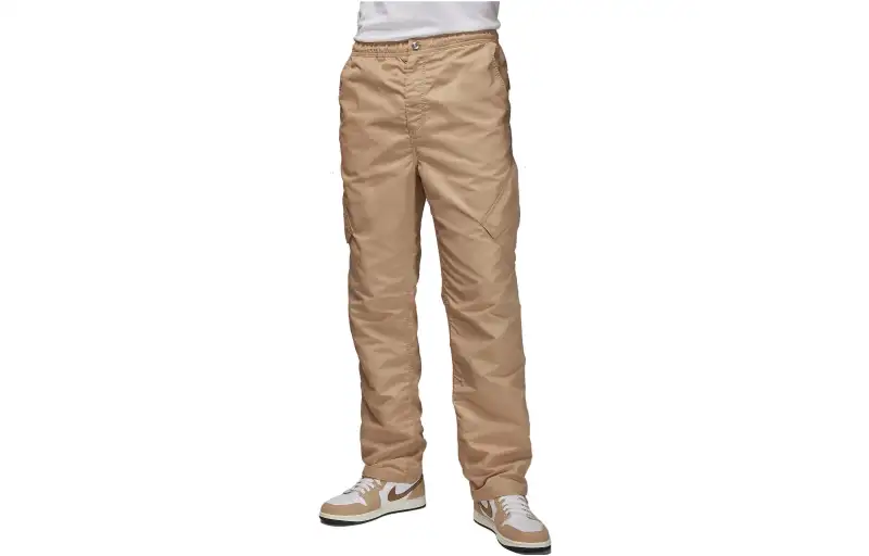 Jordan Flight Heritage Casual Pants Unisex Khaki Moderate Straight Fit Pants