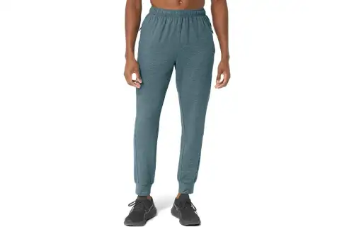ASICS TECH PANT 2.0 Knitted Sweatpants Men's Cyan Moderate Cuffed Pants