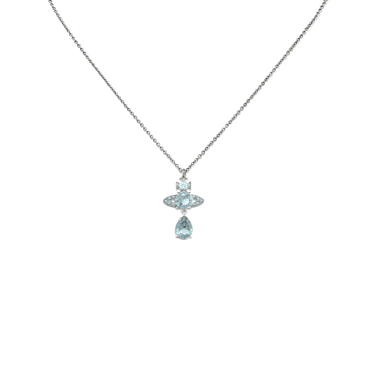 Колье Vivienne Westwood Ismene (серебряно-синее)