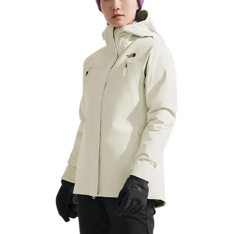 THE NORTH FACE Stormpeak Waterproof And Windproof To Keep Warm Windbreaker Jacket Women's Dune White