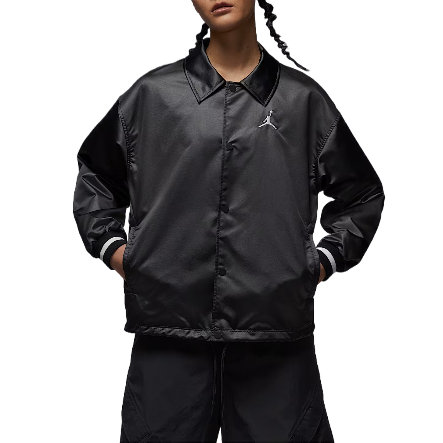 Женская куртка Jordan SS25 (черно-белая)