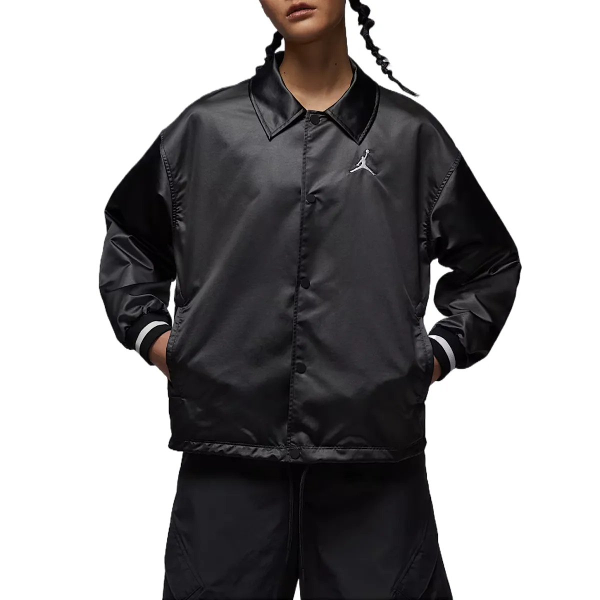 Jordan SS25 Jacket Women's Black Sail White