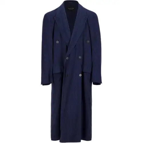 Balenciaga fluid double-breasted coat