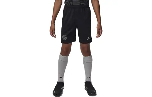 Jordan Casual sports suit x PSG joint model Paris Saint-Germain Dri-FIT shorts football pants football uniform black children's style