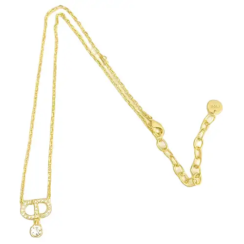 DIOR Metal Necklaces Women's Gold