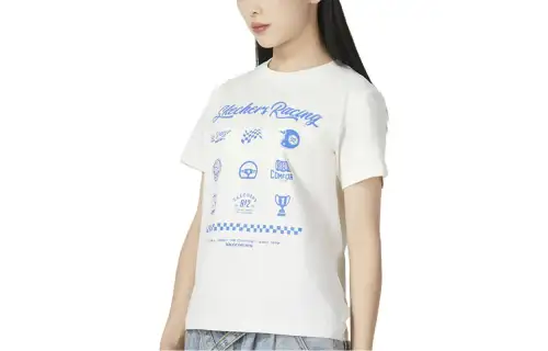 Skechers T Shirts Women's Crew Neck Moderate Straight Fit