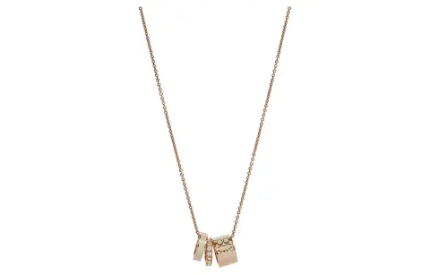 COACH Enamel Brass Necklaces Women's Rose Gold