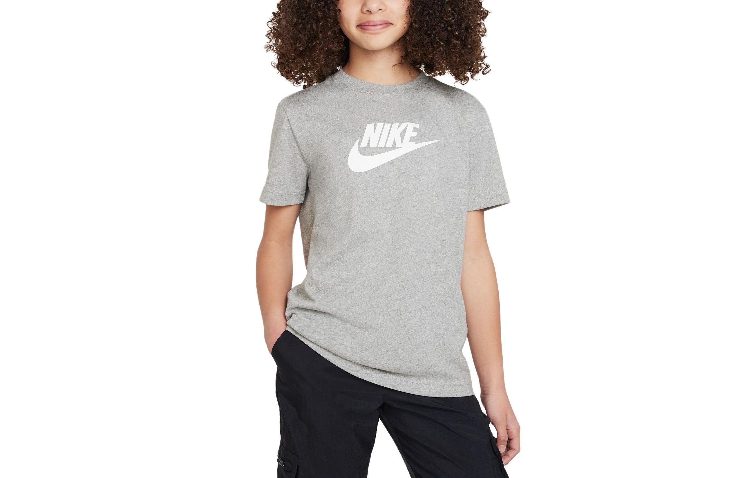 Женская футболка Nike NikeTLogo (темно-серая)