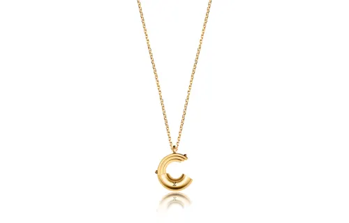 LOUIS VUITTON Lv & Me Necklace Letter C