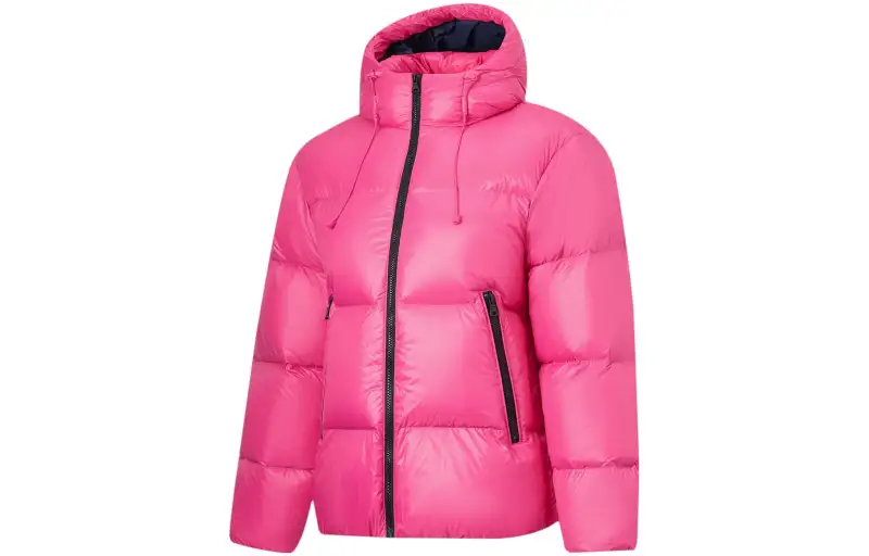 Li Ning Sports Fashion Collection Down Jacket Unisex Black Cool Rose Red