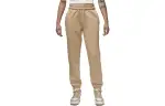 Jordan Knitted Sweatpants Women's Desert Yellow Moderate Cuffed Pants
