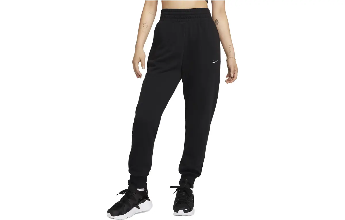 Nike Knitted Sweatpants Women's Black Moderate Cuffed Pants