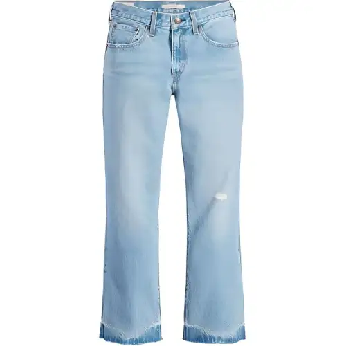 Levis Jeans Women's Light Blue Moderate Straight Fit Pants