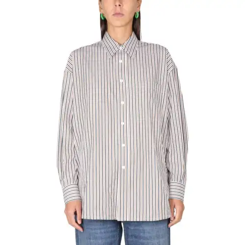 Bottega Veneta Striped Oversized Shirt