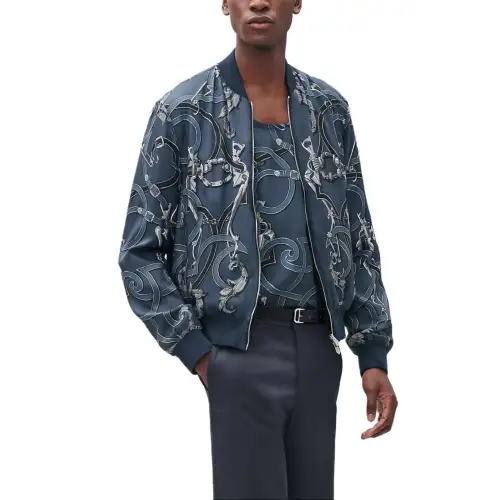 HERMES Jackets & Coats Men's Blue