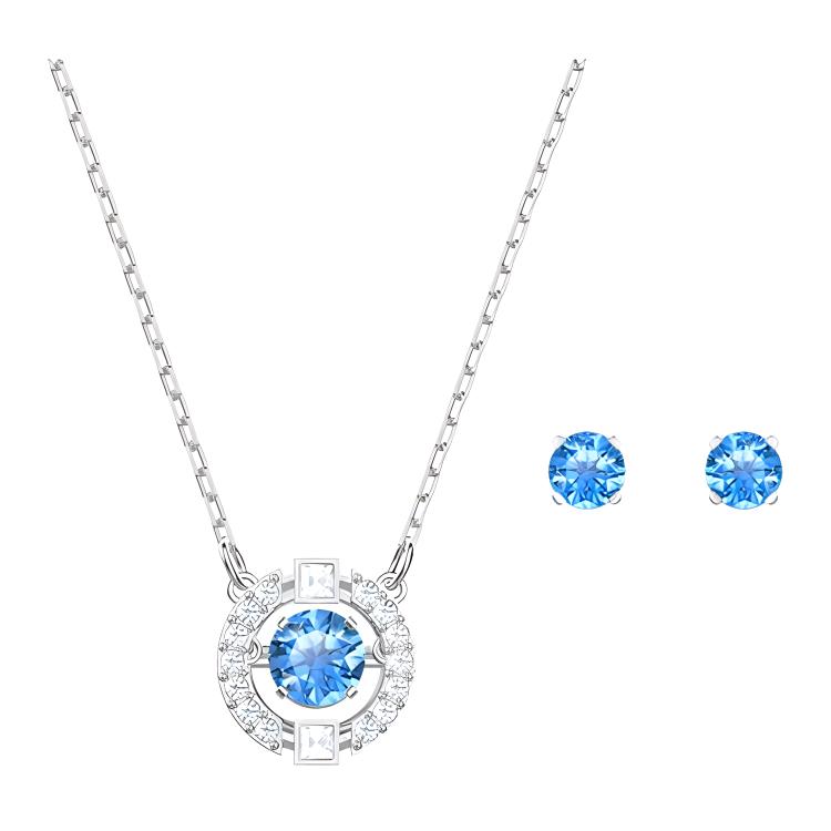 Женский комплект Swarovski Una Round (синий)