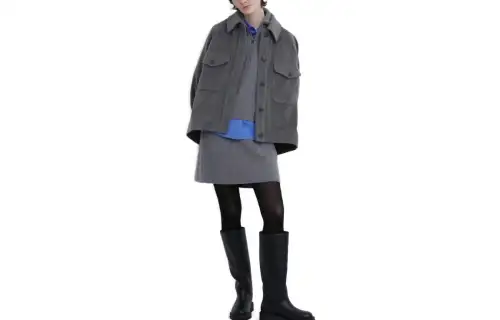 UNIQLO X Clare Waight Keller Casual Short Skirts Women's Lead Gray