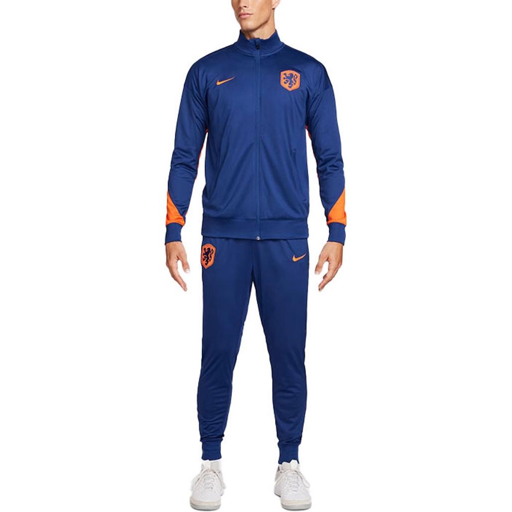 Nike Netherlands Strike Tracksuit Soccer Jersey Set Men’s Blue/Orange