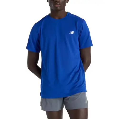 New Balance T Shirts Men's Blue Crew Neck