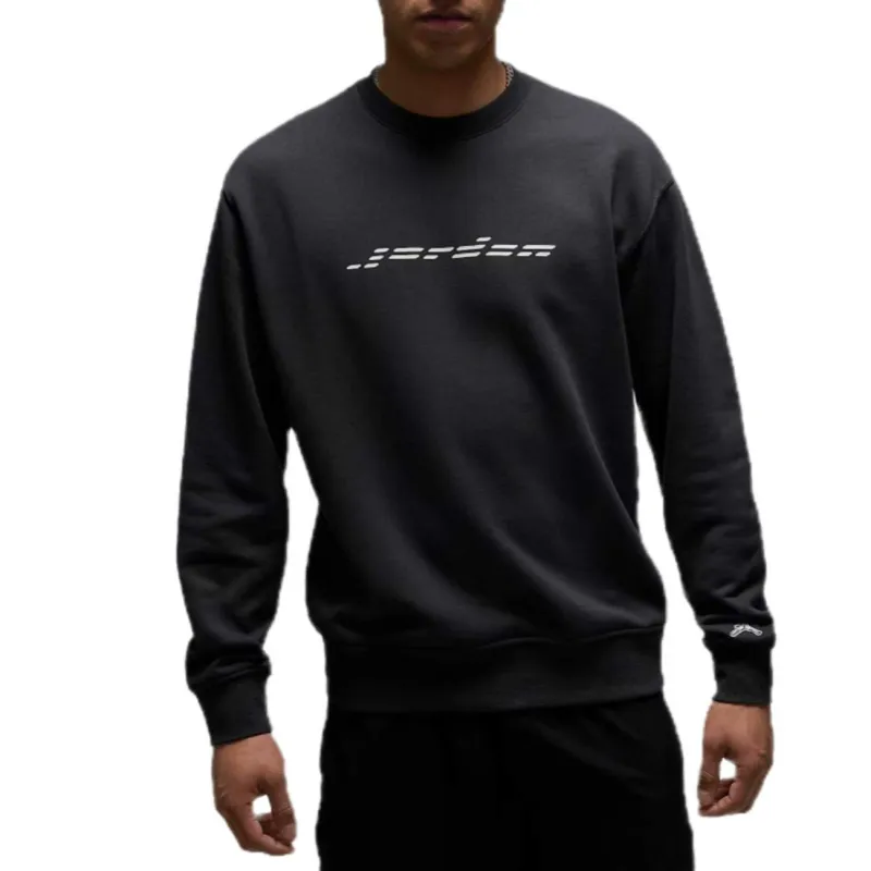 Jordan Sweatshirts Men's Black Crew Neck Moderate Regular