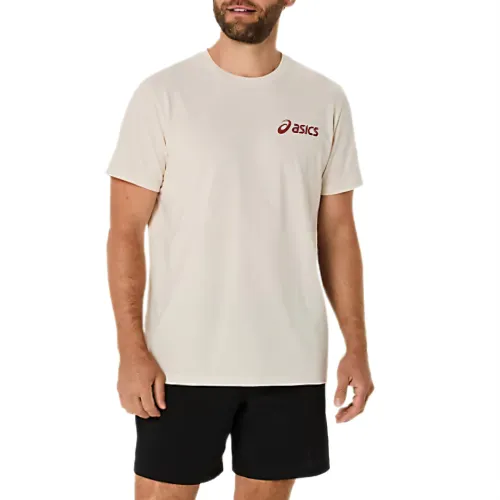 Asics T Shirt Men's Beige Brown