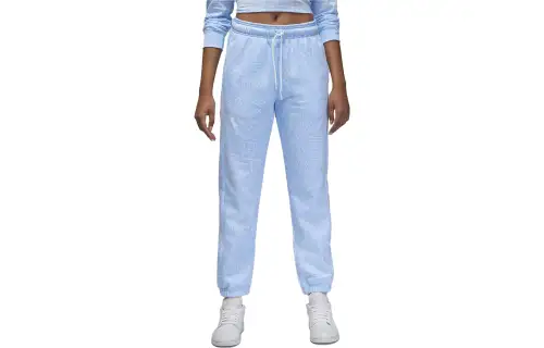 Jordan Knitted Sweatpants Women's Ice Blue Moderate Cuffed Pants