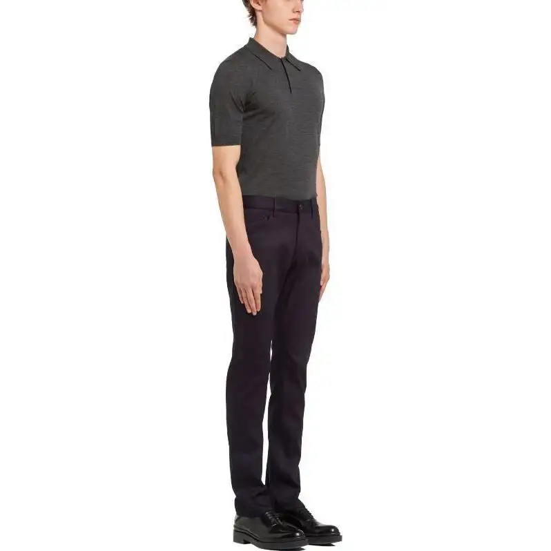 PRADA Jeans Men's Dark Blue Moderate Straight Fit Pants
