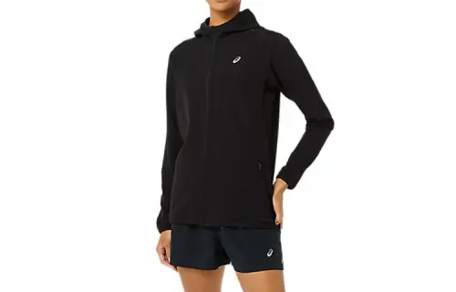 ASICS READY SET Jackets Women's Black Hooded Moderate Other