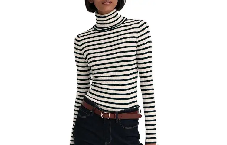 UNIQLO Sweaters Women's Ivory Turtleneck Moderate Base Layer