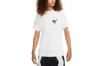 Jordan Zion T Shirts Men's White Crew Neck Moderate Straight Fit