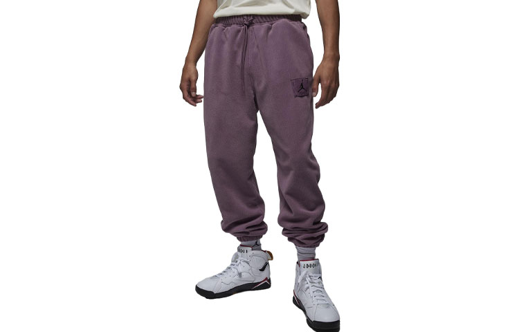 Jordan ESSENTIALS Knitted Sweatpants Men's Sky Purple Moderate Cuffed Pants