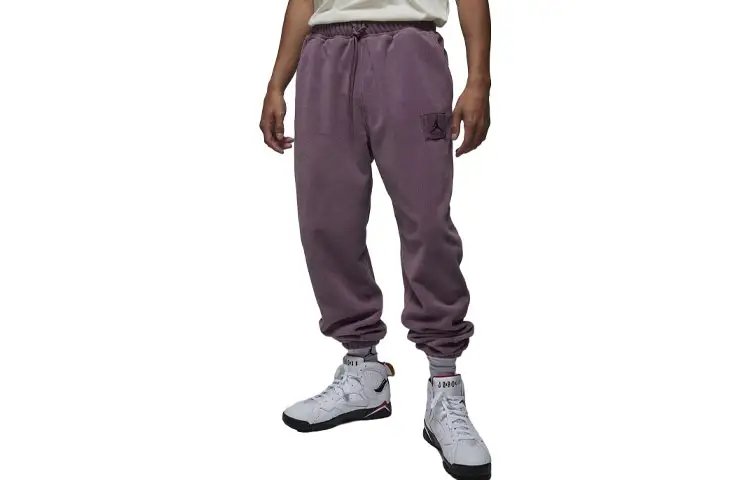 Jordan ESSENTIALS Knitted Sweatpants Men's Sky Purple Moderate Cuffed Pants